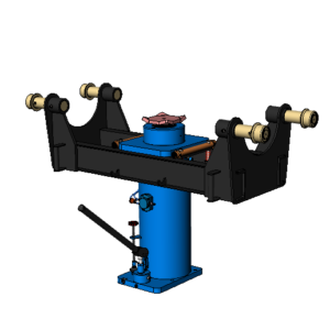 Навесной телескопический ямный подъемник 20 т 1200 мм. КПНТ20Р1200