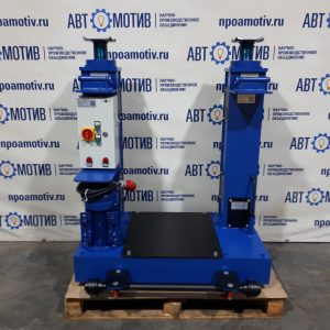 Напольный ямный подъемник 10 т 580 мм каретка 1070 мм. КПП10ЭМ600