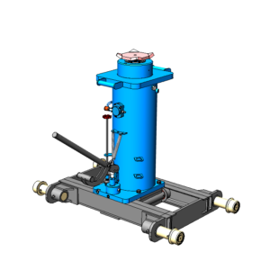 Телескопический ямный подъемник с передвижным штоком (рельсовый с регулировкой) 20 т 1200 мм. КППТ20Р1200ПР