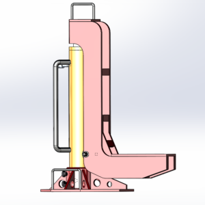 Переносной гидравлический домкрат ДГ для работы с ж/д вагонами от 8 т