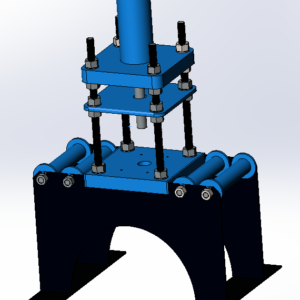 Выпрессовщик пальцев траковых цепей стационарный 150 т. ВПТ150П
